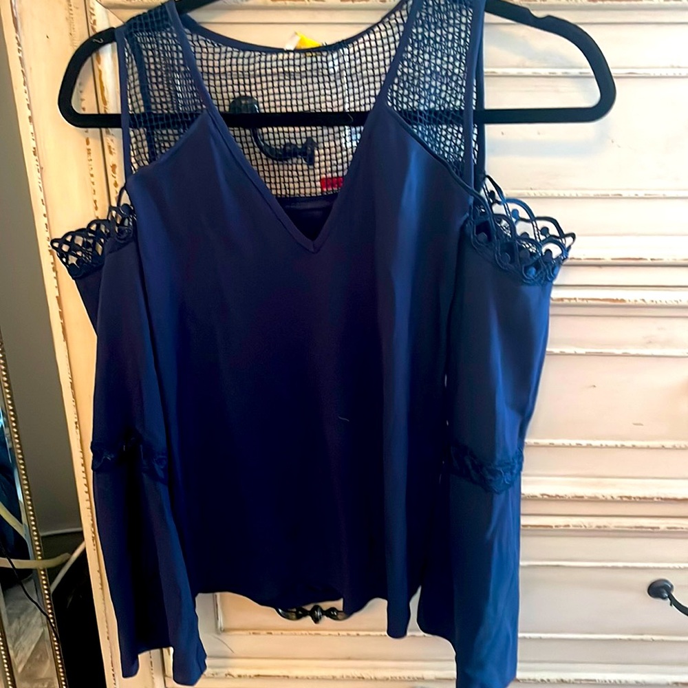 Ramy Brook blue blouse. Nwt.  Xs.